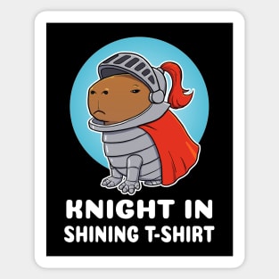 Knight in shining t-shirt Capybara Knight Costume Sticker